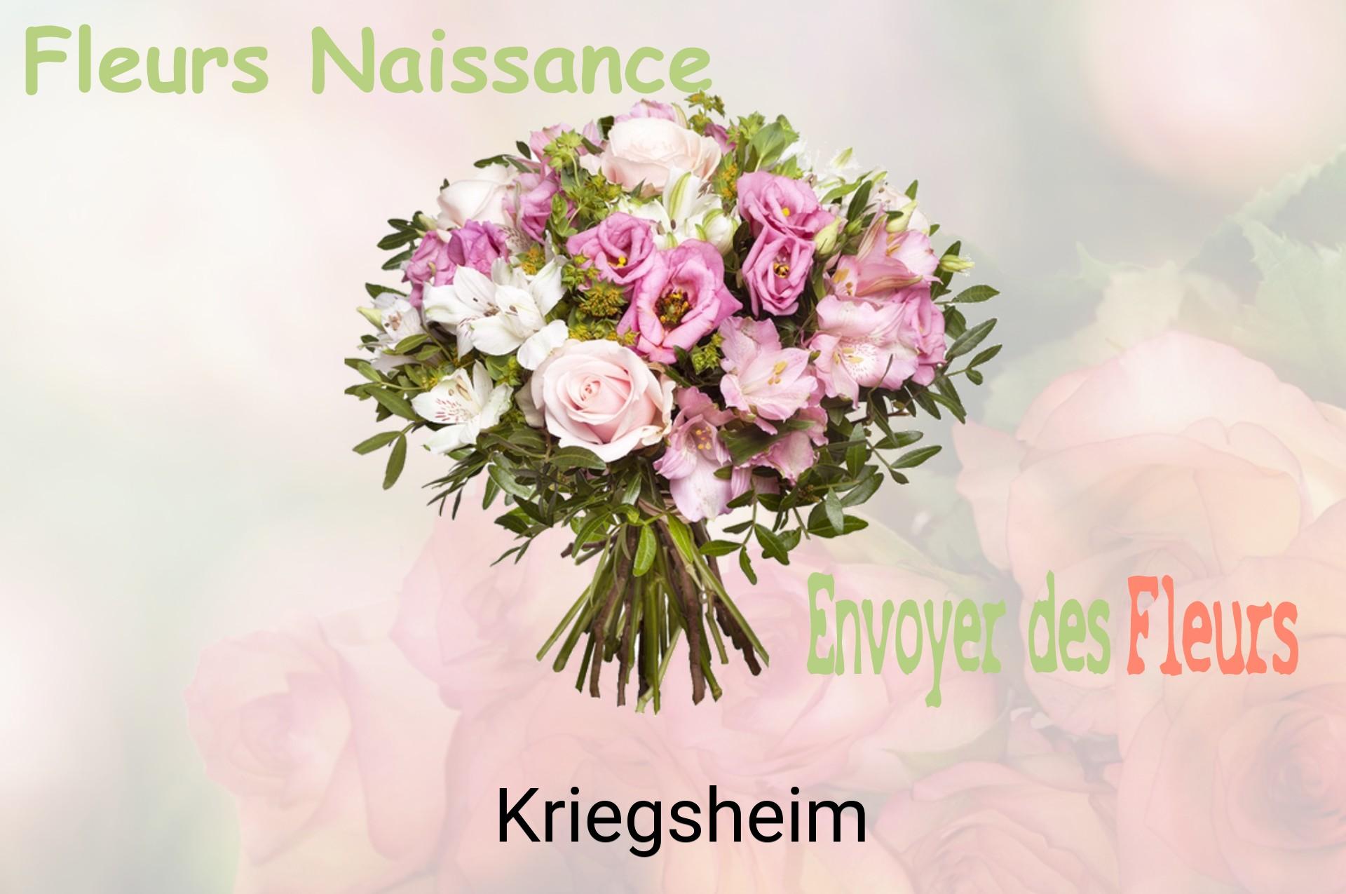 Bouquet de fleurs de naissance livré à Kriegsheim